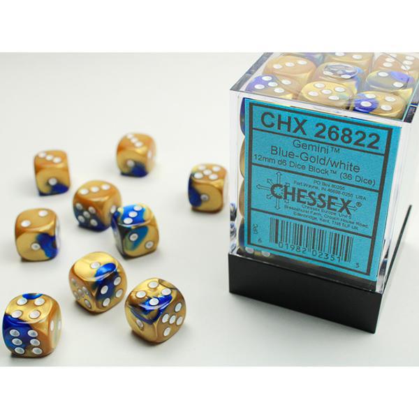 CHX26822 - Gemini: Blue-Gold/White 12mm