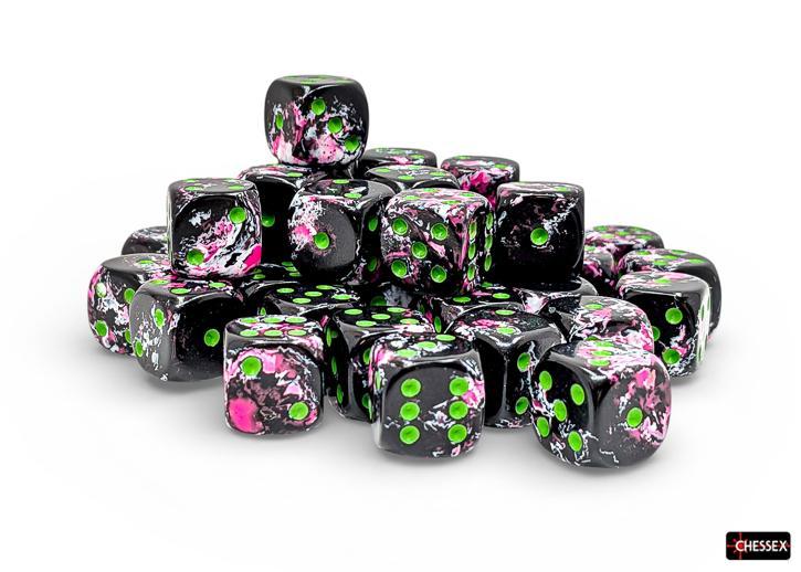 CHX24814 - Brush Paintball/green 12mm d6 Dice Block