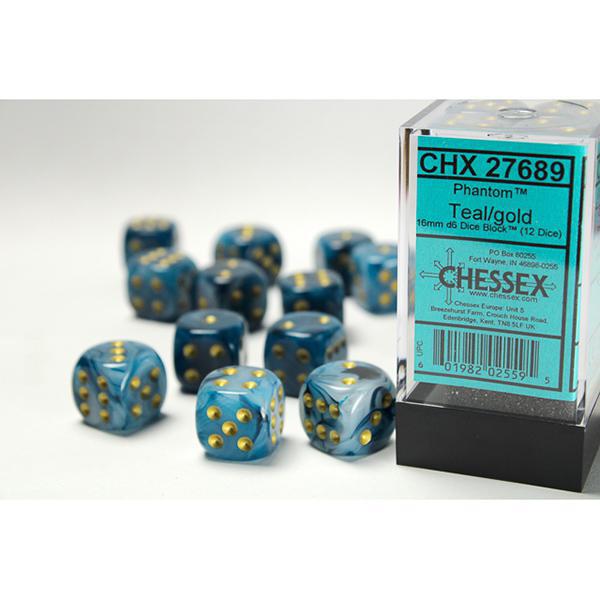 CHX27689 - Phantom: Teal/Gold 16mm