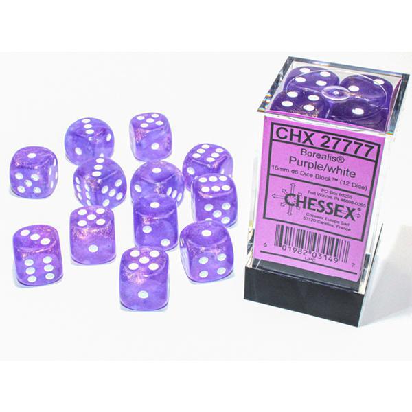 CHX27777 - Borealis Luminary: Purple/White 16mm