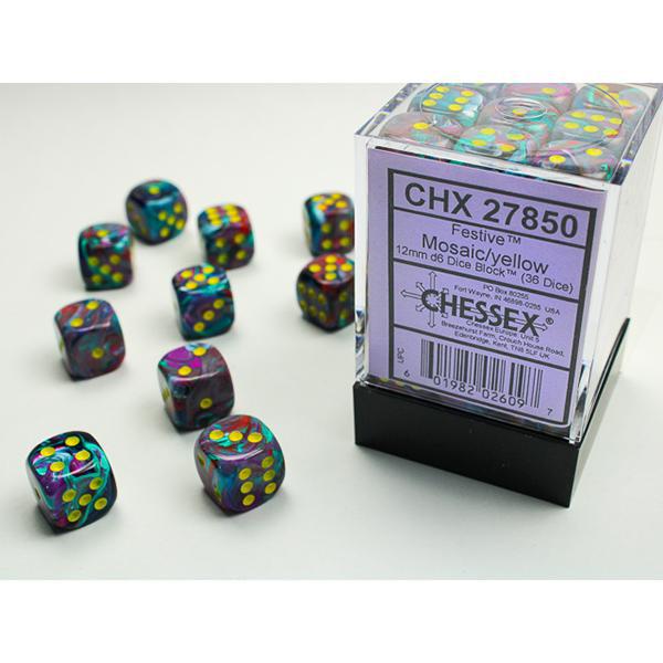 CHX27850 - Festive: Mosaic/Yellow 12mm