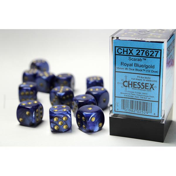 CHX27627 - Scarab: Royal Blu/Gold 16mm