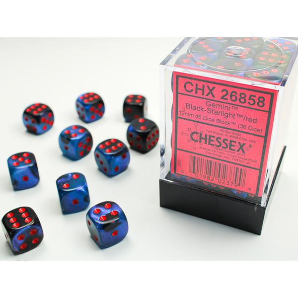 CHX26858 - Gemini: Black-Starlight/Red 12mm