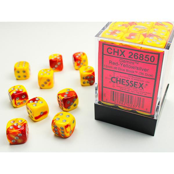 CHX26850 - Gemini: Red-Yellow/Silver 12mm