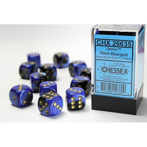 CHX26635 - Gemini: Black-Blue/Gold 16mm