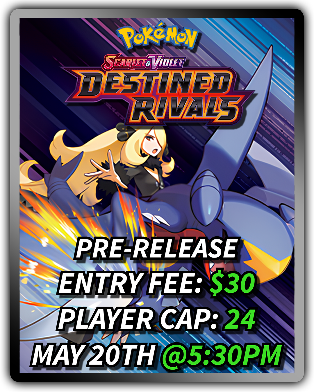 Pokemon Destined Rivals Pre-Release 5/20
