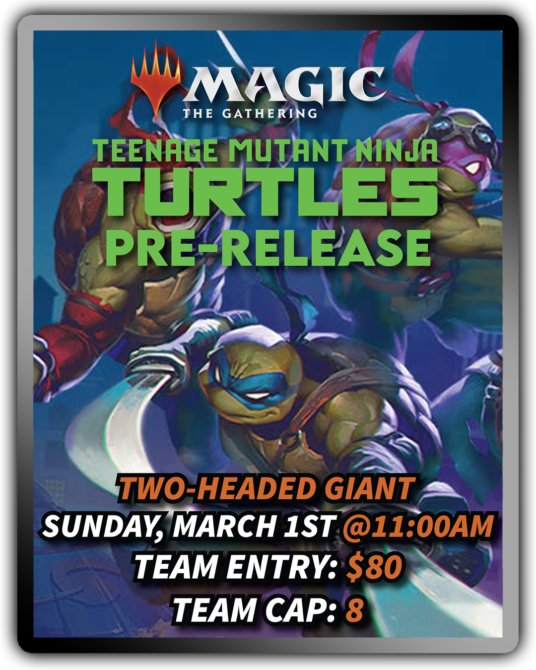 MTG Universes Beyond: Teenage Mutant Ninja Turtles Sunday Two-Headed Giant