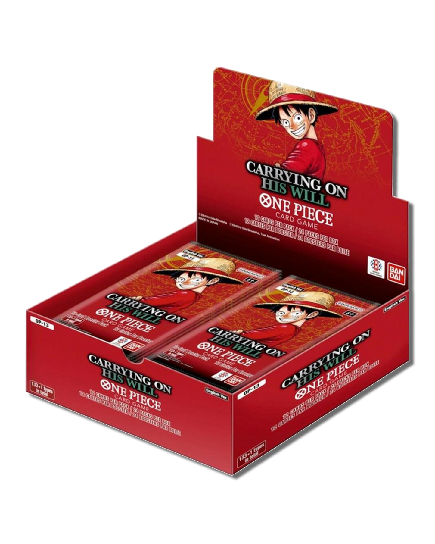 One Piece Carrying on His Will (OP-13) Booster Box *Limit 3*