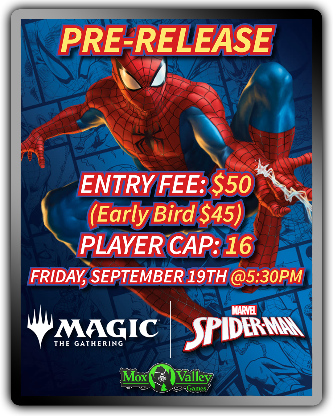 MTG Universes Beyond Marvel's Spider-Man Pre-Release 9/19