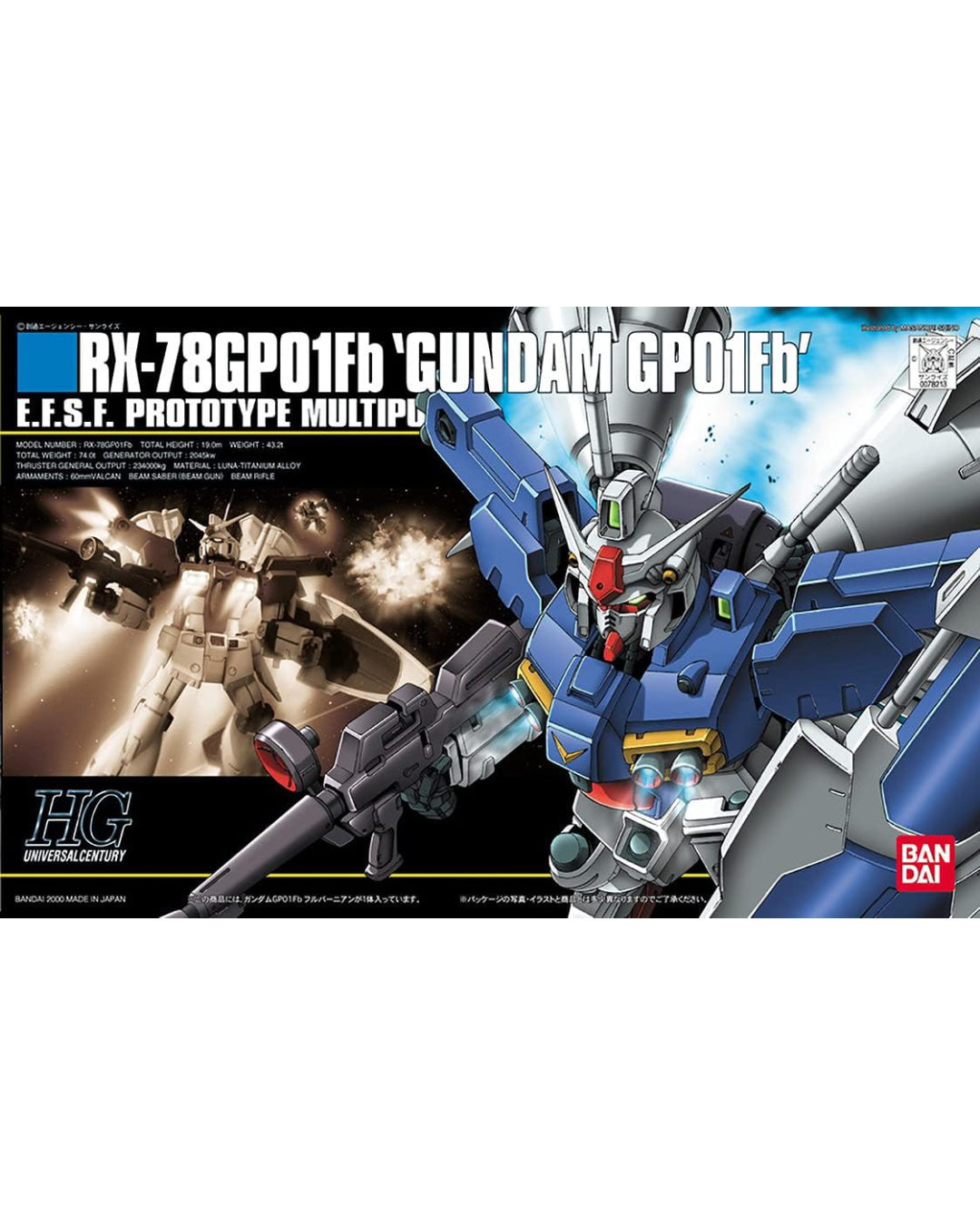 1/144 HGUC RX-78 GP01FB