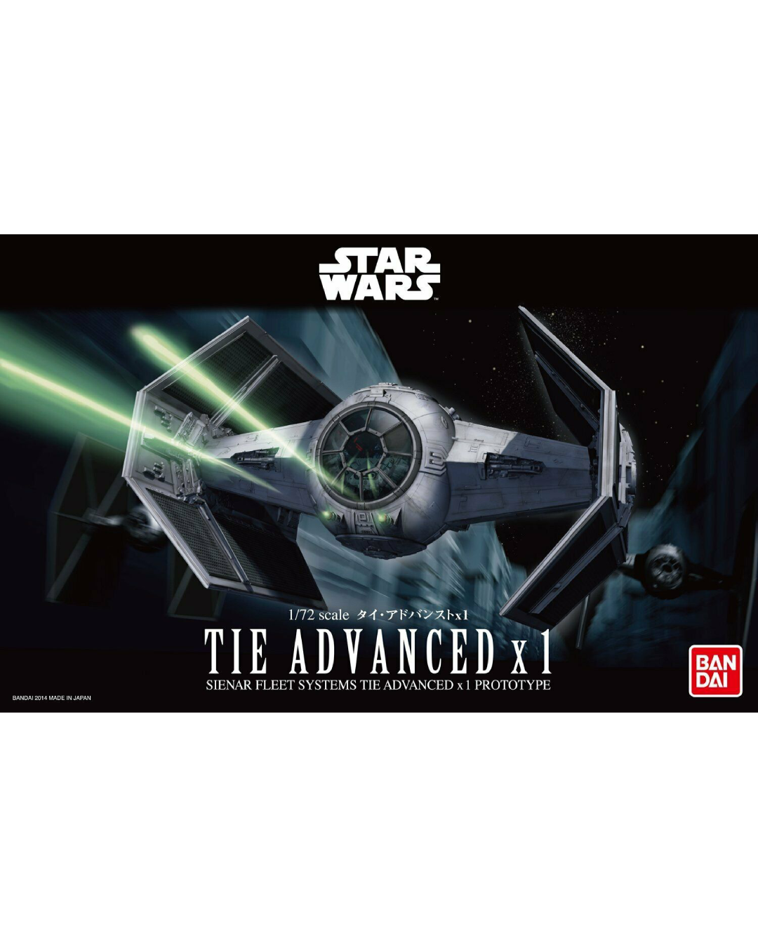 Bandai Star Wars 1/72 Darth Vader's Tie Advanced Starfighter