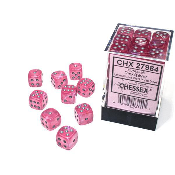 CHX27984 - Borealis Luminary: Pink/Silver 12mm