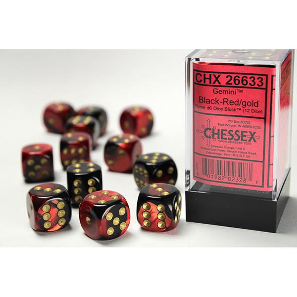 CHX26633 - Gemini: Black-Red/Gold 16mm