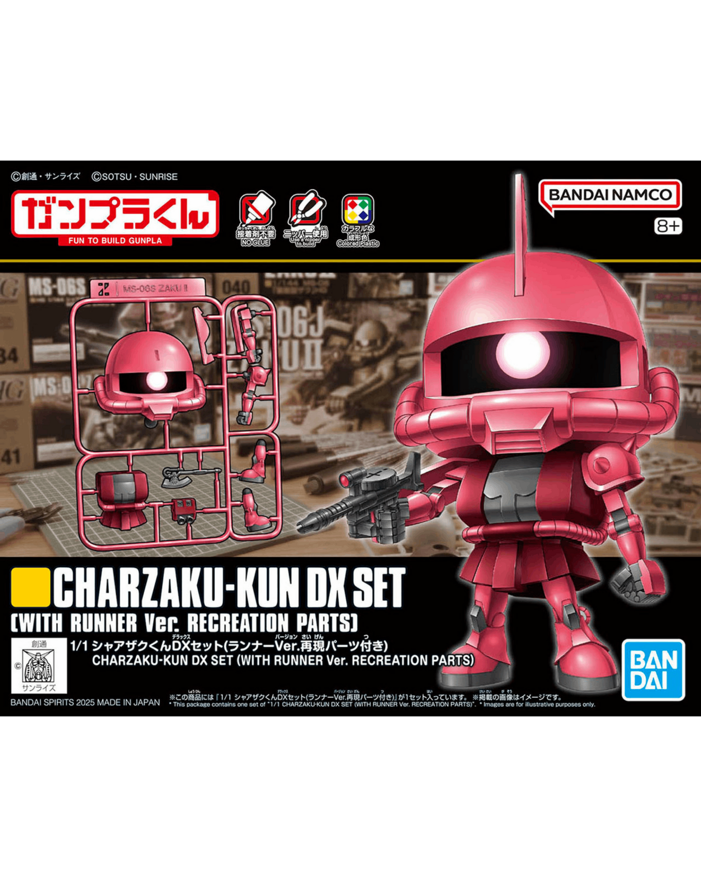 CharZaku-Kun DX Set (With Runner Ver. Recreation Parts)