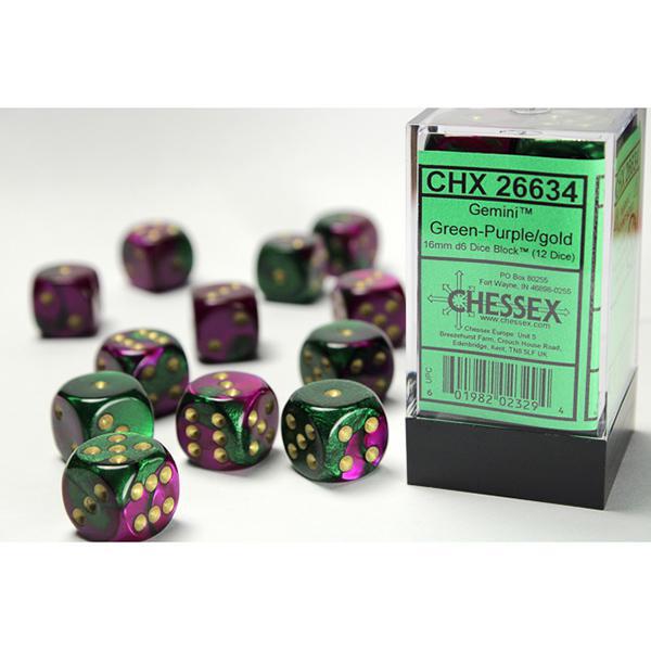 CHX26634 - Gemini: Green-Purple/Gold 16mm