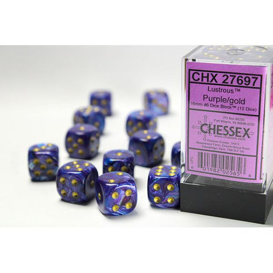 CHX27697 - Lustrous: Purple/Gold 16mm
