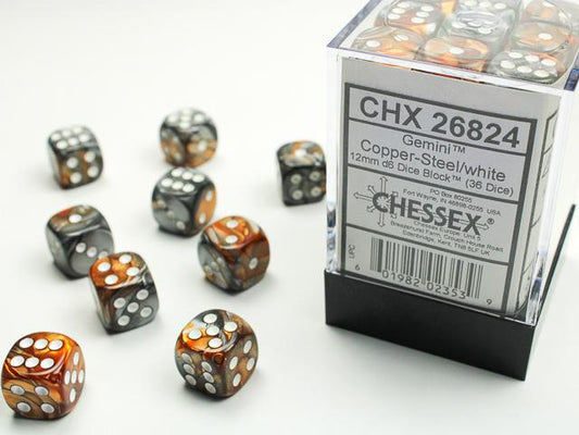 CHX26824 - Gemini Copper-Steel/white 12mm
