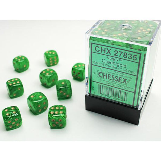 CHX27835 - Vortex: Green/Gold 12mm