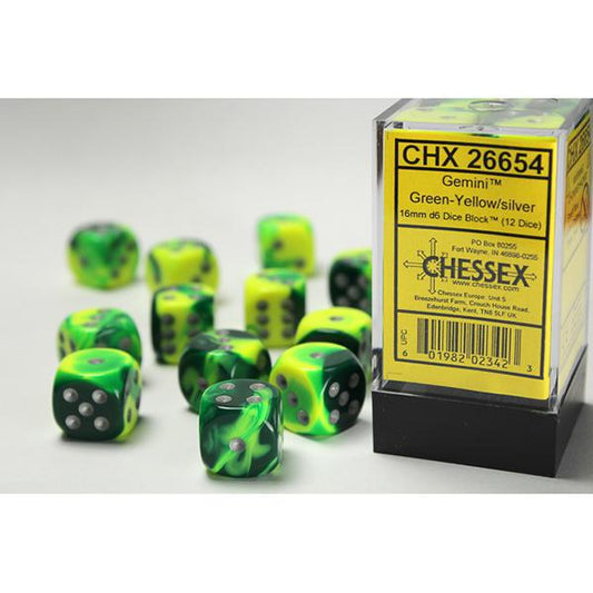 CHX26654 - Gemini: Green-Yellow/Silver 16mm