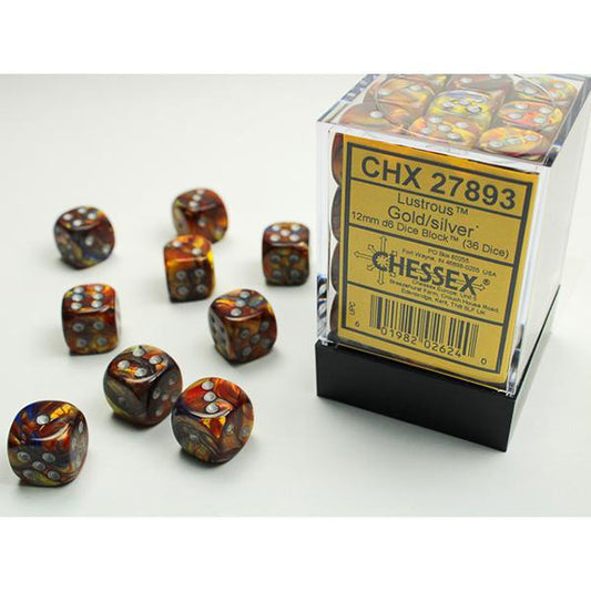 CHX27893 - Lustrous: Gold/Silver 12mm