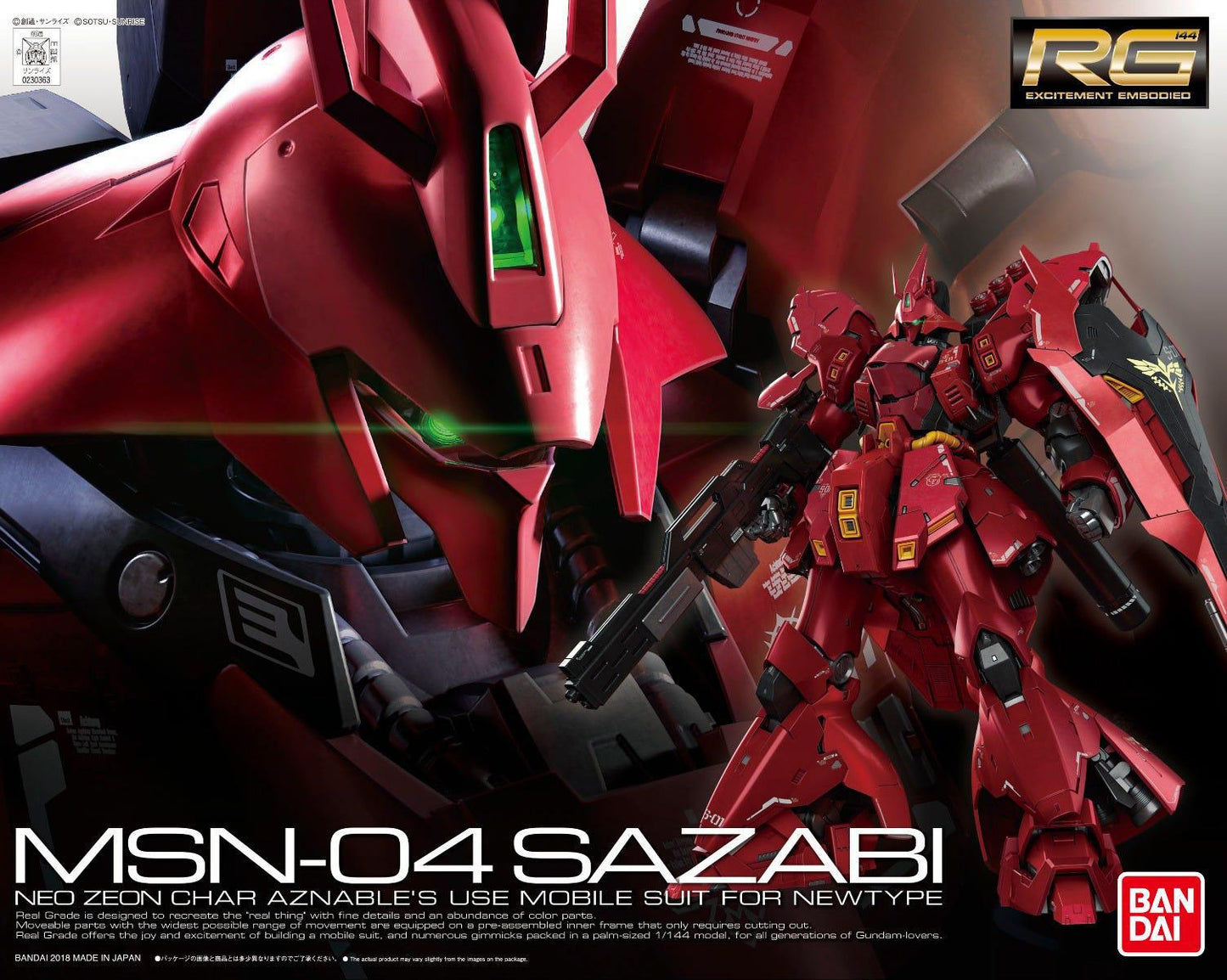 1/144 RG #29 MSN-04 Sazabi