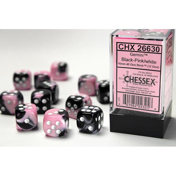 CHX26630 - Gemini: Black-Pink/White 16mm