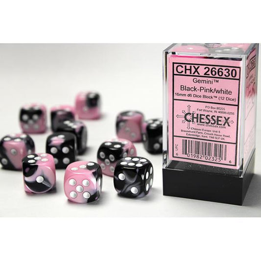 CHX26630 - Gemini: Black-Pink/White 16mm