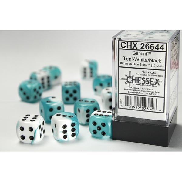 CHX26644 - Gemini: Teal-White/Black 16mm