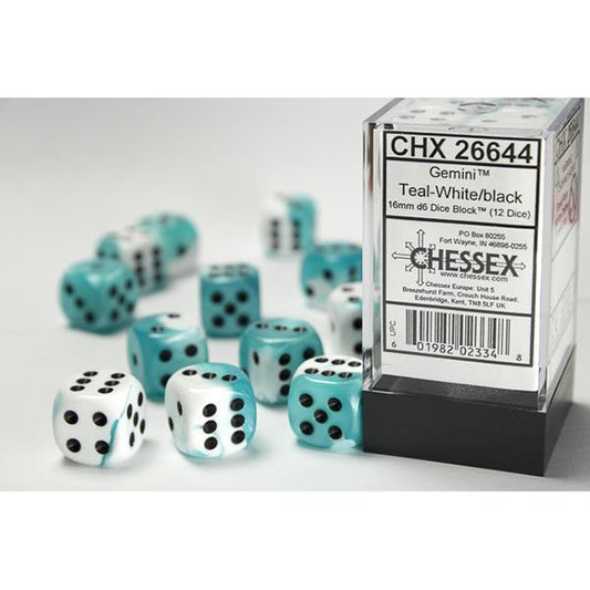 CHX26644 - Gemini: Teal-White/Black 16mm
