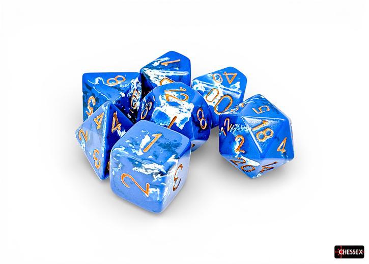 CHX24406 - Brush Polyhedral Wavebreak/gold 7-Die Set