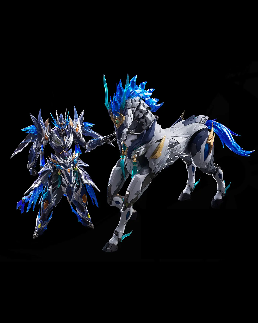 Legend of Star General MNP-XH05 Zhao Yun & White Dragon Horse Movable Plastic Model Kit