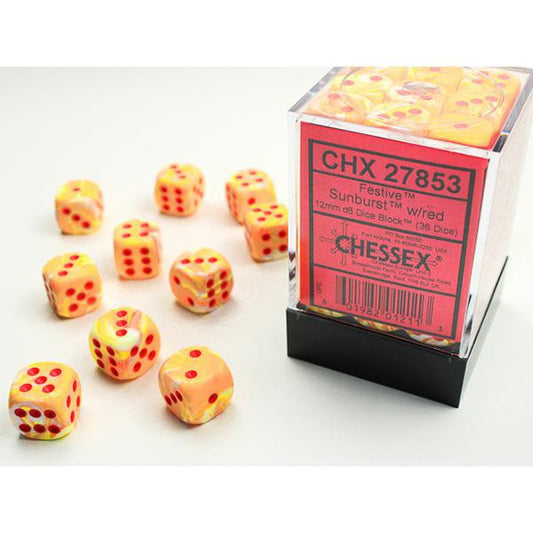 CHX27853 - Festive: Sunburst/Red 12mm
