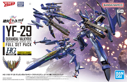 HG YF-29 Durandal Valkyrie (Maximilian Genus Custom) Full Set Pack