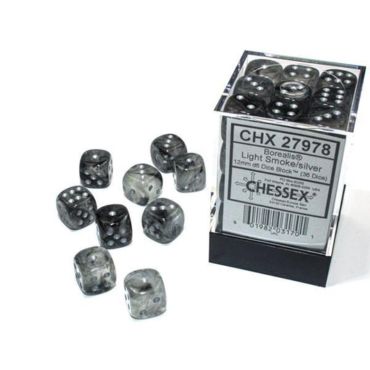 CHX27978 - Borealis Luminary: Light Smoke/Silver 12mm