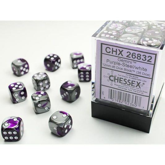 CHX26832 - Gemini: Purple-Steel/White 12mm