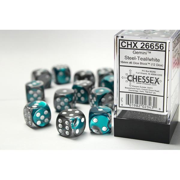 CHX26656 - Gemini: Steel-Teal/White 16mm