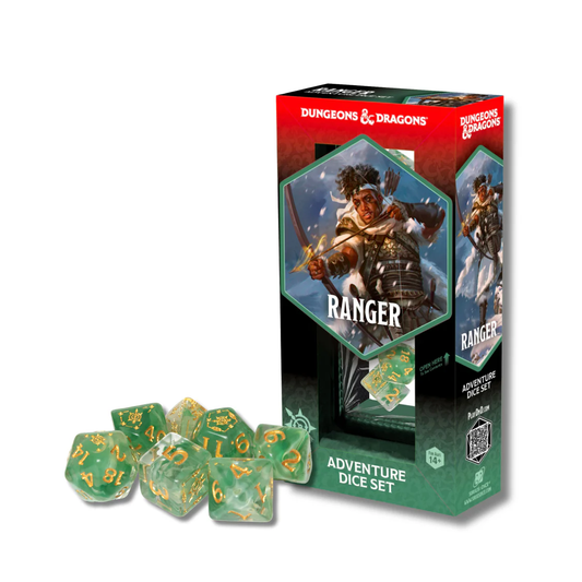 Sirius Adventure Dice Set - Ranger, White Green