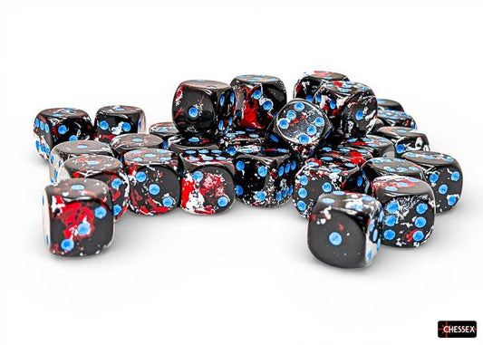 CHX24808 - Brush Dark Side/blue 12mm d6 Dice Block