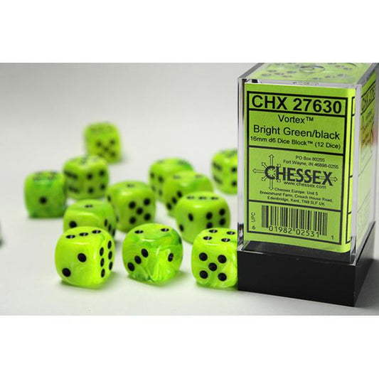 CHX27630 - Vortex: Bright Green/Black 16mm