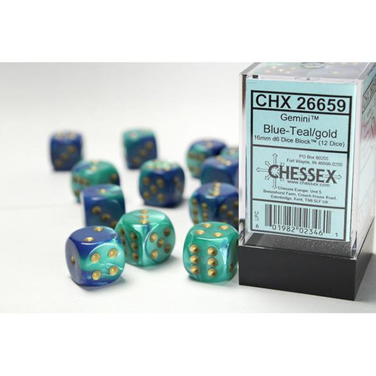 CHX26659 - Gemini: Blue-Teal/Gold 16mm