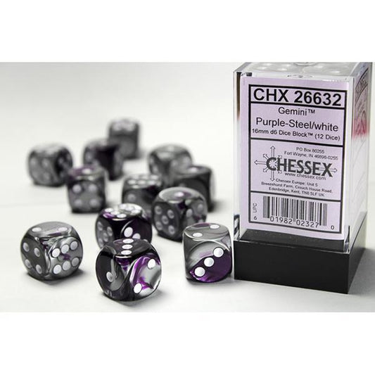 CHX26632 - Gemini: Purple-Steel/White 16mm