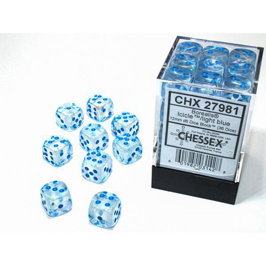 CHX27981 - Borealis Luminary: Icicle/Light Blue 12mm