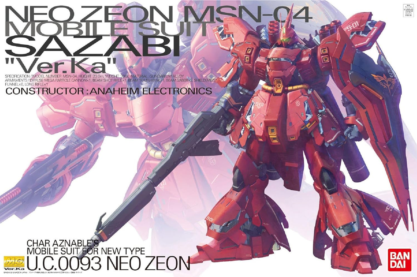 MG Neo Zeon MSN-04 Mobile Suit Sazabi Ver.Ka