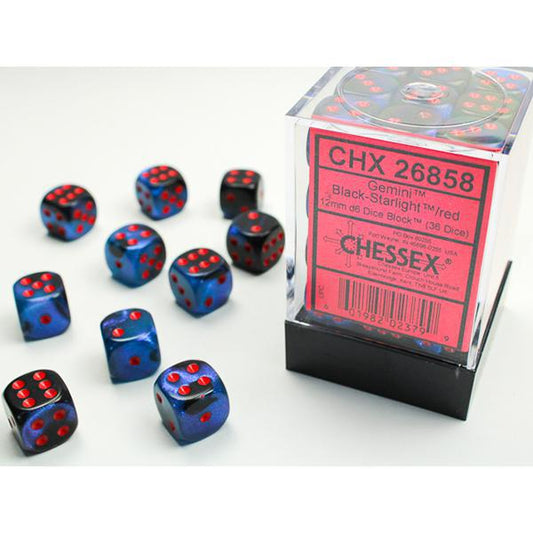 CHX26858 - Gemini: Black-Starlight/Red 12mm