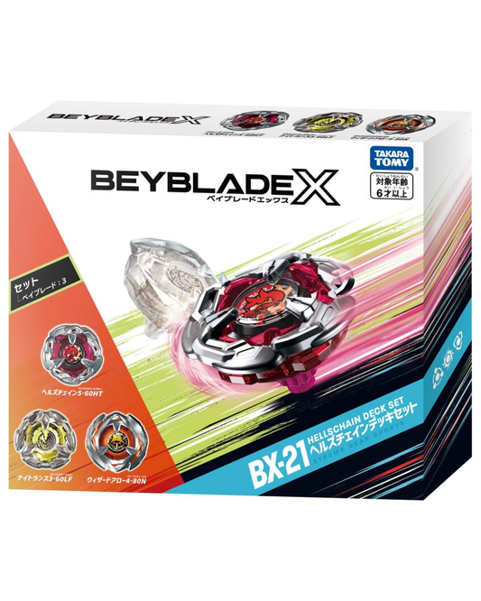 BEYBLADE X BX-21 Hellschain Deck Set