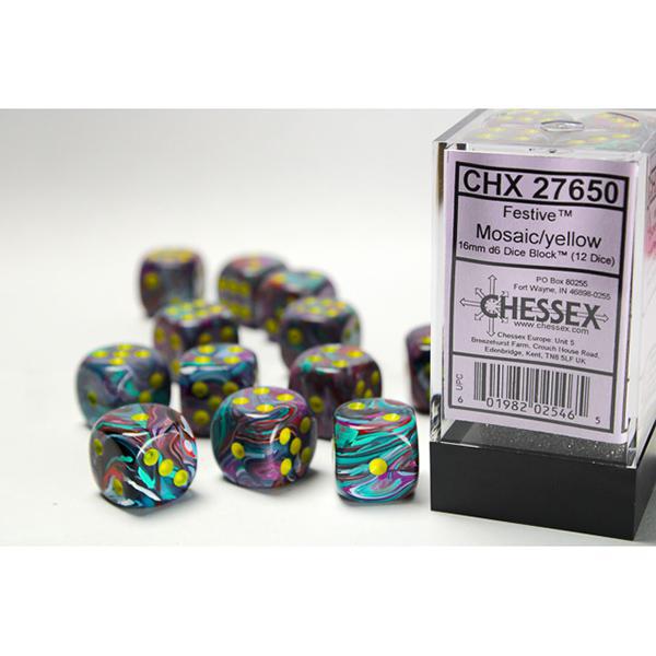 CHX27650 - Festive: Mosaic/Yellow 16mm