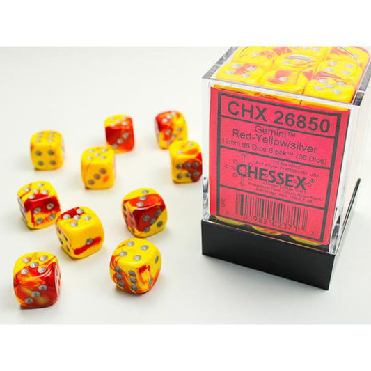 CHX26850 - Gemini: Red-Yellow/Silver 12mm