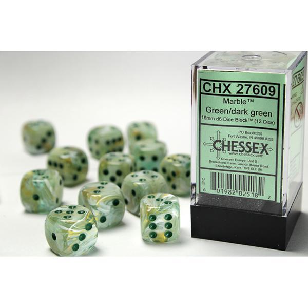 CHX27609 - Marble: Green/Dk Green 16mm