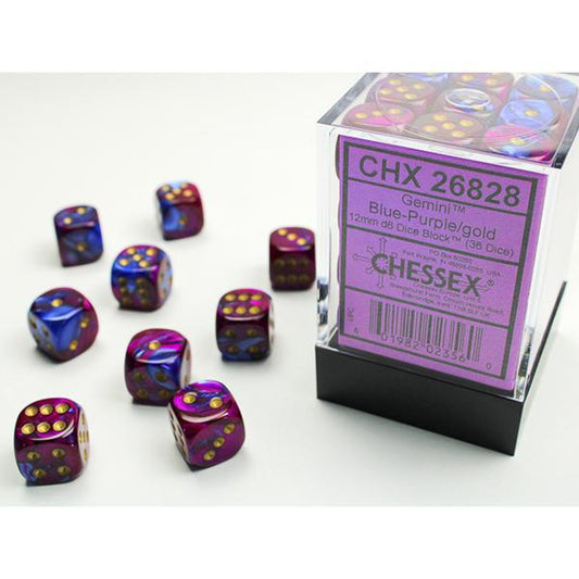 CHX26828 - Gemini: Blue-Purple/Gold 12mm