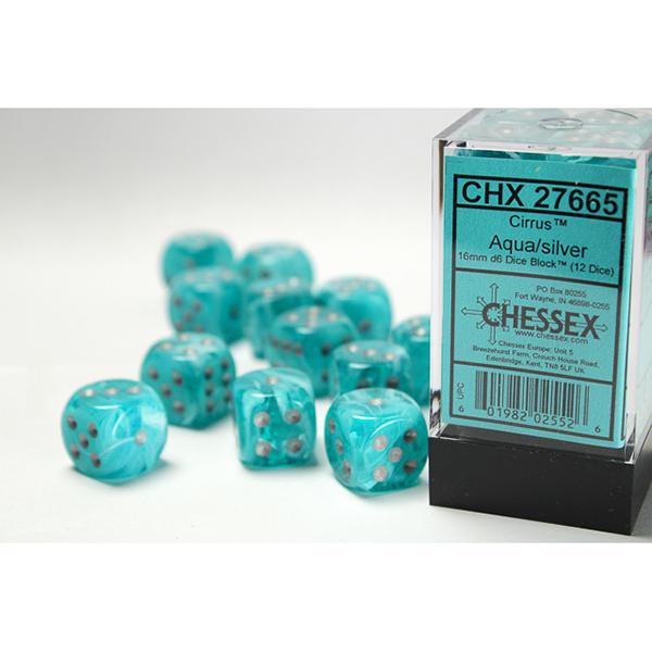 CHX27665 - Cirrus: Aqua/Silver 16mm